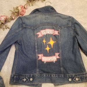 Cutstom Painted Gap Jean Jacket